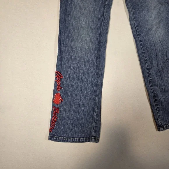 Vintage Apple Bottom Jeans Embroidered Picked Fresh Daily Bootcut Women's Size 4 - Picture 6 of 11